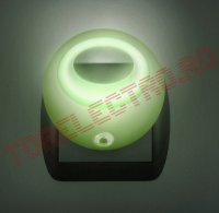 Lampa de Veghe cu LED si Senzor de Lumina Verde 20275GR/GB