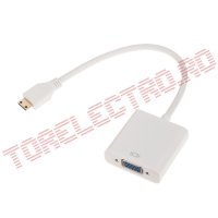 Convertor de la Mini HDMI Tata la VGA+Audio HDMI0845