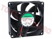 Ventilator  24V  80x80x25 mm 4.32W 101mch 2Fire PF80252V cu Flux Mare de Aer