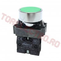 Buton Comanda Panou 1 Contact NO PF5149 Verde