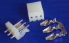 Conector Cablaj 3 Pini Mama + Tata Pas 3.96mm - KIT montaj JT396X3S - Set 10 bucati