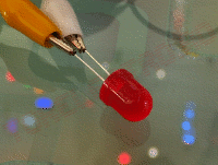 LED Clipire Rosu 10mm Mat la  3V-5V Set 10 bucati