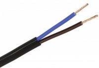 Cablu Electric Litat  2 Fire Plat Negru MYYUP 2x1mmp Cupru PUR CAB100XB