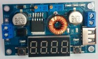 Modul Coborator de Tensiune Step-Down Convertor  4.5A cu Multimetru si Limitare de Curent functii Charger Acumulatori Panou Solar Driver LED  CH7004