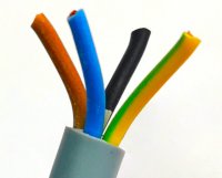 Cablu Electric Litat  4 Fire Rotund GRI 4x0.75mm Cupru PUR LYY4x0.75 - la Rola 20 metri - Pentru Remorca