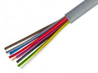 Cablu Electric Litat  5 Fire Rotund GRI 5x0.75mm Cupru PUR LYY5x0.75 fire COLORATE - la Rola 5 metri - Pentru Remorca