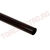 Tub Termocontractabil   2.4mm Autoadeziv 2:1 Negru 1m