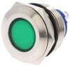 12V > Bec Martor D22 Verde Lampa Control cu LED   12VDC/12VAC IND22V12GRE