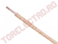 Cablu Termorezistent +400*C/-60*C  1x2.5mm2 Aliaj Nichel izolat cu Fibra de Sticla Alb 500V - la Rola 10m