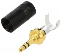 Mufa Tata Jack 3.5 mm Stereo Neutrik JC009NTR-8mm pentru Cablu GROS