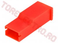Manson Izolator Plastic MX654MRD pentru papuci Auto 6.3mm Mama - Rosu - set 50buc
