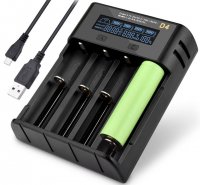 Incarcator pentru Acumulatori Li-Ion Li-Po Ni-Cd Ni-Mh cu afisaj LCD selectare automata si masurarea capacitatii CHD4SUSB