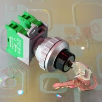 Buton Comanda Panou Cheie 3 Pozitii 2 Contacte NO+NO KS302