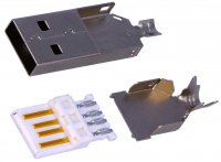 Mufa Tata USB tip A cu lipire pe Fir USBA4KIT - Set 10 bucati