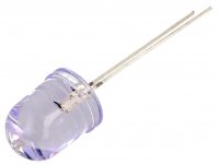 Led Alb Superluminos Alimentat la 12V 10mm Transparent 30* ALB10T-12V pentru Navomodel Barcuta Aeromodel Trenulet Electric