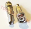 Mufa BNC Tata Argintie pe Fir cu Lipire BNC-808