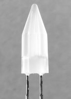 LED cu Efect de Lumanare GALBEN-Portocaliu 5mm Mat Diamond cu alimentare la 3V-5V MRY58YM - Set 10 bucati