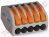 Regleta Bloc Terminal Armare tip Wago 5x2.5mmp SI5x25WG