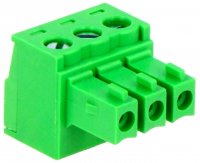 Sir Conectori Regleta Placa Electronica  3 Contacte Mama cu Suruburi Pas 3.81mm CS381X33FEM
