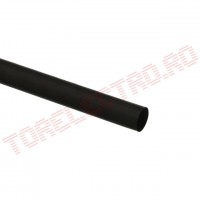 Tub Termocontractabil  2.0mm - 1.0mm / 1m NEGRU pentru Izolare Cabluri Electrice Auto