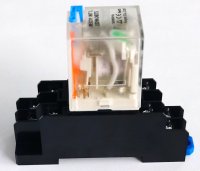 Releu  230V  cu SOCLU DIN LY2AC230RAY/S DPDT 10A-240Vac pentru Tablou Automatizare