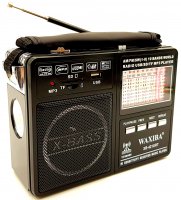 Radio  cu Alimentare Priza sau Baterii MP3 USB SD uSD Lanterna Acumulator Waxiba XB-421URT