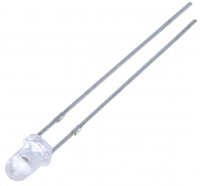 Led Galben  3mm Transparent -  set 80 bucati