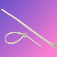 Bride Plastic  200 x 2.5 mm Albe pentru Etichetare Marcare Sigilare Organizare Arbusti Cabluri