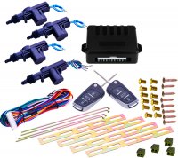 Inchidere Centralizata Kit cu 4 Actuatoare 2 Telecomenzi Briceag Cabluri Modul Central si Accesorii MIC5091MV