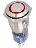 Buton cu Retinere > Buton cu Retinere D16 Antivandal V1621R12RED cu LED Rosu la 12V