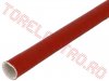 Tub Varnis Termorezistent din Fibra de Sticla si Silicon  4 mm 250*C Rosu-Caramiziu SCS44K040-1.5 - tronson 1.5m