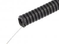 Tub Copex Protectie Cabluri si Fire Instalatie Electrica AUTO Diametru Interior  11mm la Rola  25m din Poliamida Gri Inchis cu Fir Tractiune KPX11/25GYF