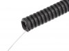 Tub Copex Protectie Cabluri si Fire Instalatie Electrica AUTO Diametru Interior  11mm la Rola  25m din Poliamida Gri Inchis cu Fir Tractiune KPX11/25GYF