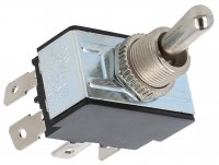 Comutator cu Maneta 21A 6Pini DPDT Monostabil ON-(ON) TB12EDC1