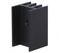 Radiator Tranzistori Triace si Surse din Aluminiu  RAD064 15x17x25mm  Negru
