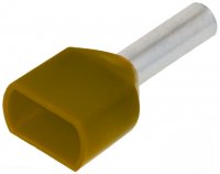 Pini Terminali de Cablu Dublu pentru  0.75mm2 x  8mm TXC0.75/100-8 Set 100 buc