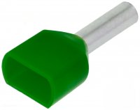 Pini Terminali de Cablu Dubli pentru  2.5mm2 lungi de 10mm TXC2.5-10 Set 100 buc