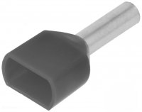 Pini Terminali de Cablu Dubli pentru  4mm2 lungi de 12mm TXC4.0-12 Set 100 buc