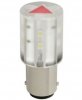 Becuri 24V > Bec 24V - LED ROSU soclu BA15D Semnalizare pentru Turn Semnalizator Luminos Industrial
