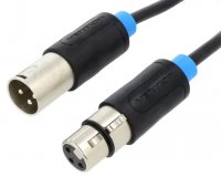 Cablu Canon Mama - Canon Tata  1 m CC1BK pentru Boxe Active Mixer Statie Putere Microfon Efecte DMX