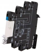 Releu Contactor Static SSR de Curent Continuu 0.1A 48VDC TOP48VUC48DC cu SOCLU DIN inclus