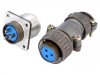 Conector Aero Mama - Tata  3 Pini AERO3PXHQ cu pini grosi 2.35mm