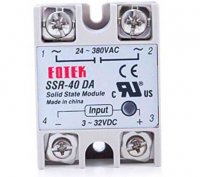 Releu Contactor Static SSR  40A 380Vca cu ZCD Monofazat SSR-40 DA
