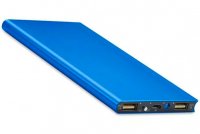 Power Bank  8000mAh 2xUSBA Aluminiu Albastru MO8839-37