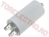 Condensator Pornire Motor Electric 50uF 450V Papuci Surub 50x109mm CP050PSMV