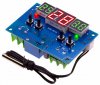 Termostate > Modul Termostat - Controller de Temperatura Programabil Incalzire / Racire HCW-M141 alimentare 12V iesire pe Releu cu 3 Afisaje