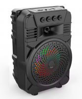 Boxa Bluetooth Portabila cu Radio USB uSD Acumulator Mic Karaoke Jocuri Lumini S1431BT