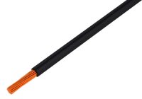 Cablu Electric Litat 0.35mmp Cupru cu PVC NEGRU 300Vac Diametru Exterior 2.4mm MYF-0.35-BLK - la Rola 500m