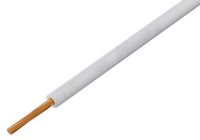 Cablu Electric Litat 0.35mmp Cupru cu PVC ALB 300Vac Diametru Exterior 2.4mm MYF-0.35-WHI - la Rola 500m