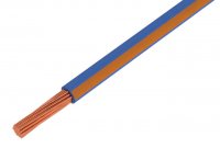 Cablu Electric Litat 0.5mmp Cupru ALBASTRU-PORTOCALIU 300/500V MYF-0.5-BLUORG - la Rola 100m